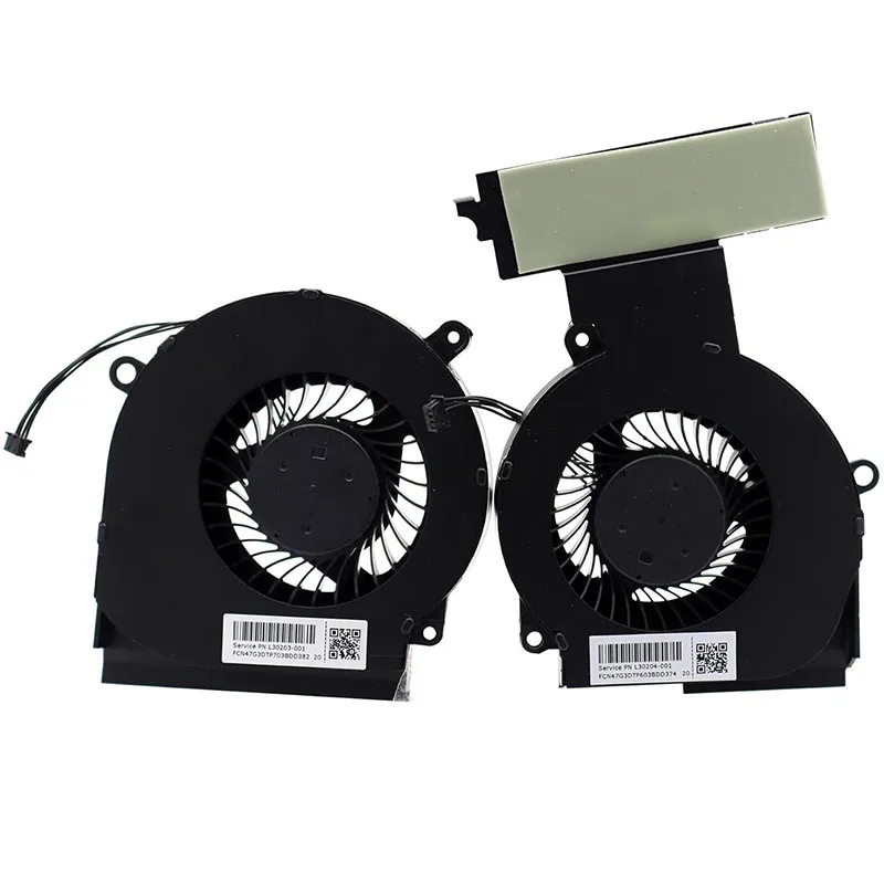 80W CPU GPU Graphics Cooling Fan Replacement For HP Omen 15-DC 15-DC0000 15-DC1058WM with GTX 1660 RTX 2060 2070
