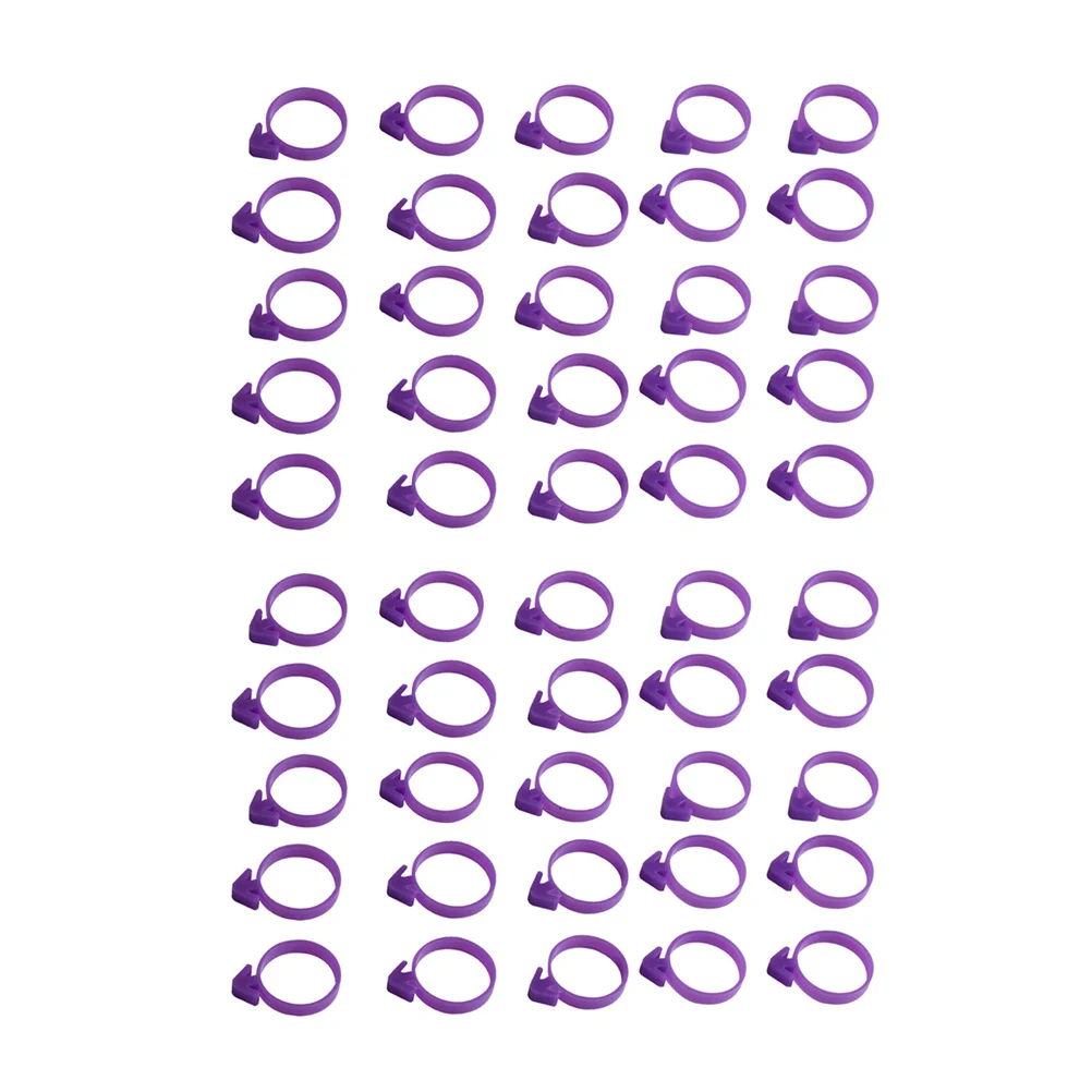 

50 шт. уплотнительное кольцо для мешка с глазурью, легко моется, высокая термостойкость, идеально подходит для запечатывания мешка с глазурью для выпечки на кухне