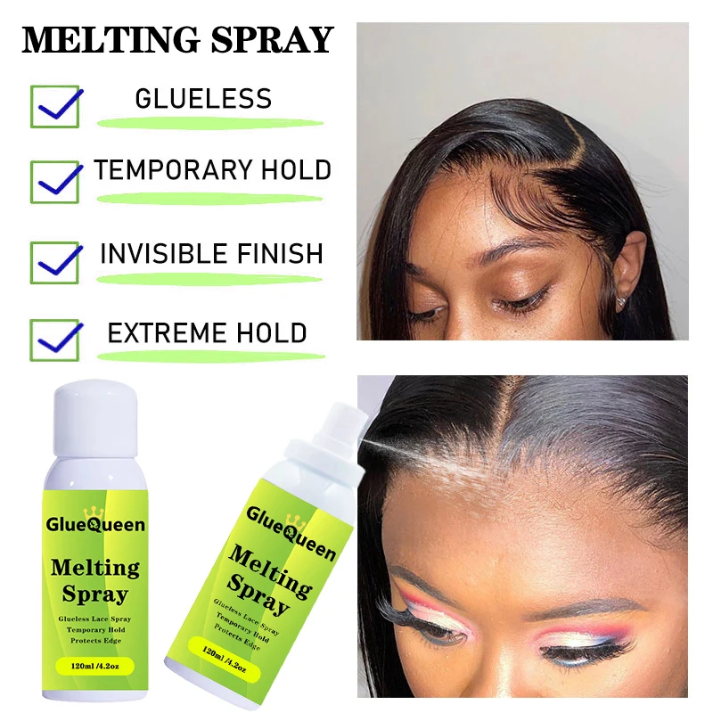 Melting Spray Invisible Hair Glue Wig Glue Waterproof Hair Wax Stick For Lace Front Wig