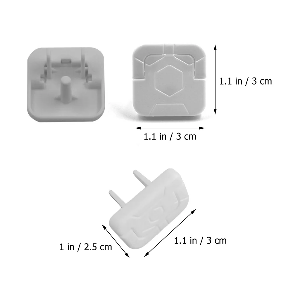 Socket Protection Cover para crianças, Anti-shock Plug Cover, Baby Proof Outlet Covers, ABS Safety