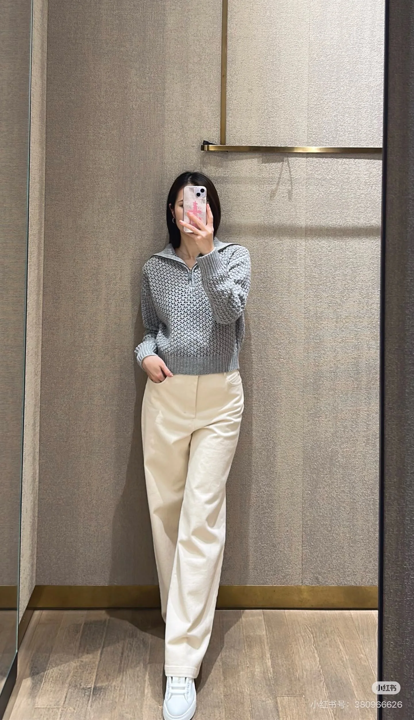 Old‑Money Style Women Half Zip Sweater Stand‑Collar Hollow Knit Relax‑Fit Casual Knit Pullover