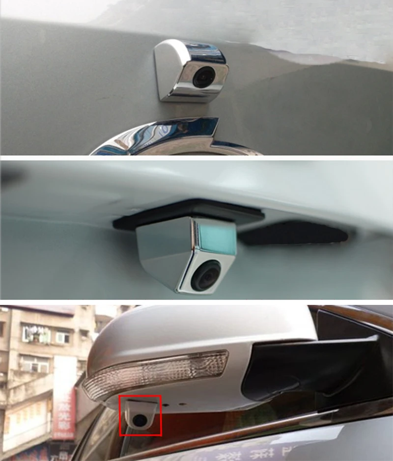 Waterproof high definition universal side view reversing rear camera car reversing auxiliary factory