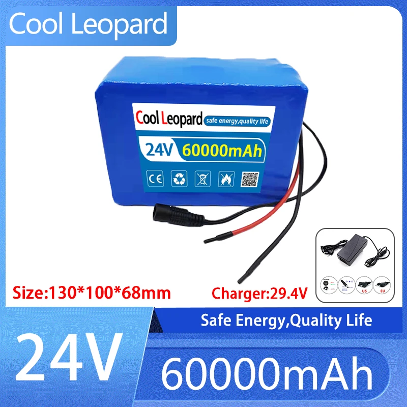 

New High Quality 7S5P 24V 60Ah Rechargeable Lithium Ion Battery Pack,for Wheelchair Electric Bicycle Li-ion Battery + Charger