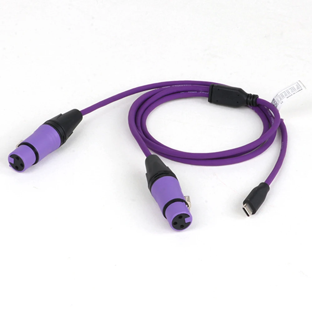 USB C to 2 XLR Male/Female Power Amplifier Cable,USB Type C to Dual 3Pin XLR Audio Cable for Amplifier,Speaker,Mixer Console