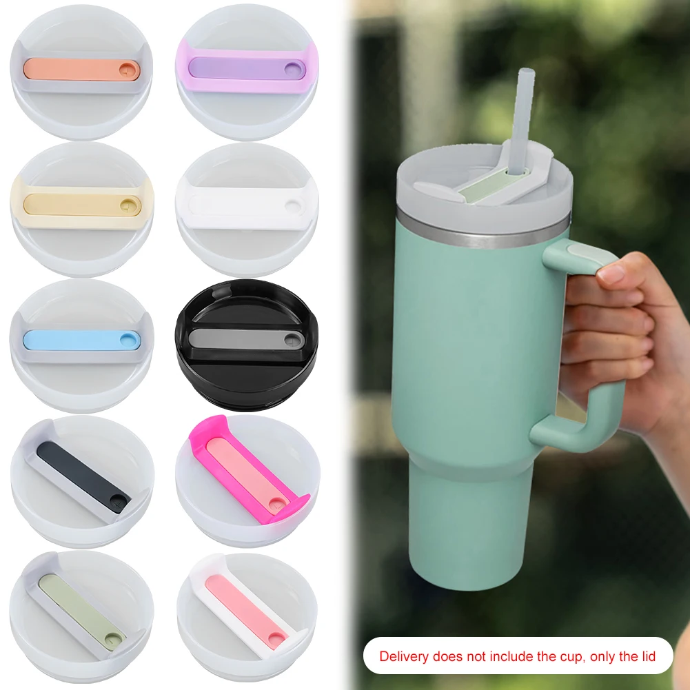 40Oz Sealing Bottle Cover Splash Spill Proof Plain Plastic Replacement Lids for Stanley Quencher H2.0 40oz Tumber Cup