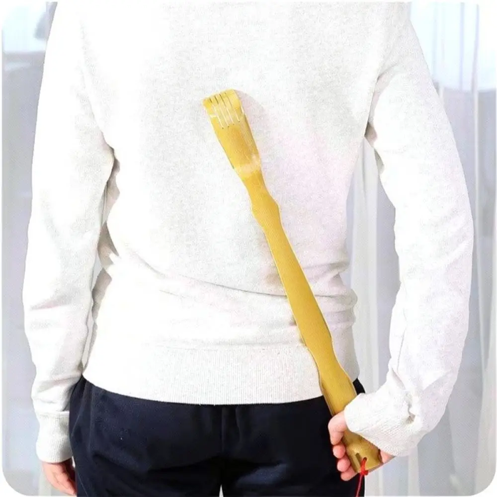 Manual Back Scratcher Telescopic Wood Massage Tool Adjustable Extendable Body Itch Relief Device Household Relaxation Accessory