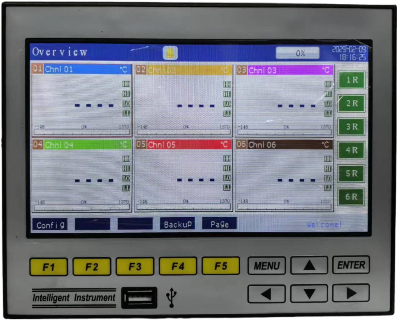 Colorful Paperless Data Logger Recorder With Multi-Channel Touch Screen Display Customizable OEM Support Feed Output Function