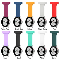 20MM Silicone Strap with Pin Band Nurse Strap Universal for Samsung Watch 4/ HONOR/ Amazfit /Garmin Watch