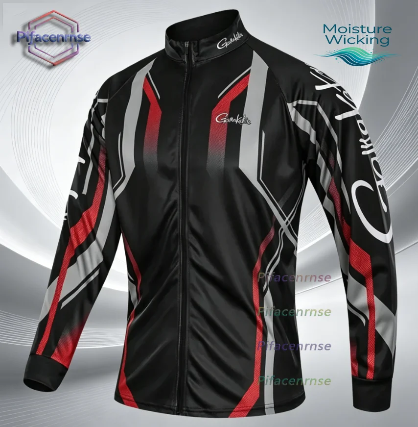 

New Fishing Clothing Summer Men Outdoor Hiking Cycling Fishing Shirt Quick Dry Breathable Fishing Clothes