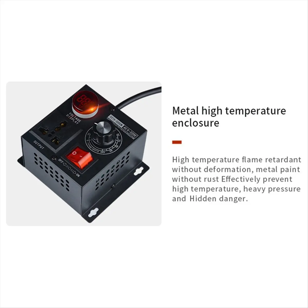 goodDT Variable Voltage Regulator 5000W Speed Temperature Light Voltage Uelatic Pressure Controller UK Plug