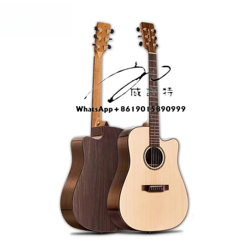 

WG260 Wavegarden Solid Acoustic Guitar High Quality Semi Acoustic Guitar Good Price