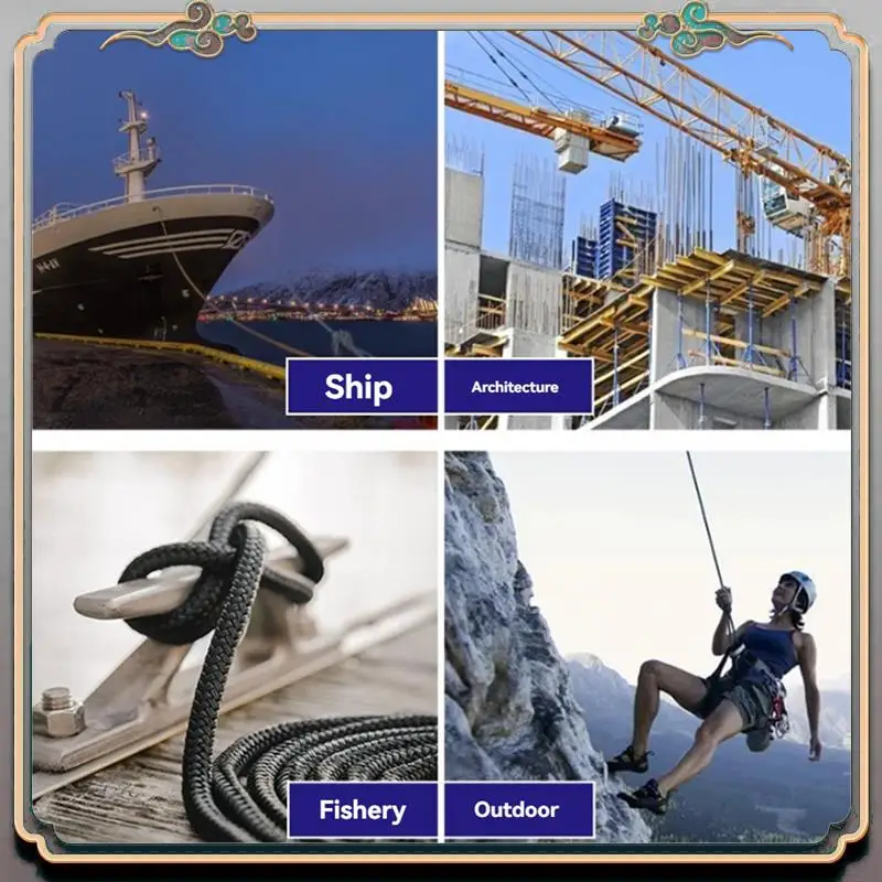 

Durable Boat Dock Lines Mooring Rope Universal Docking Boat Lines Wear Resistant For Boat Pontoon Nylon Fender Line 0.5*181.1In