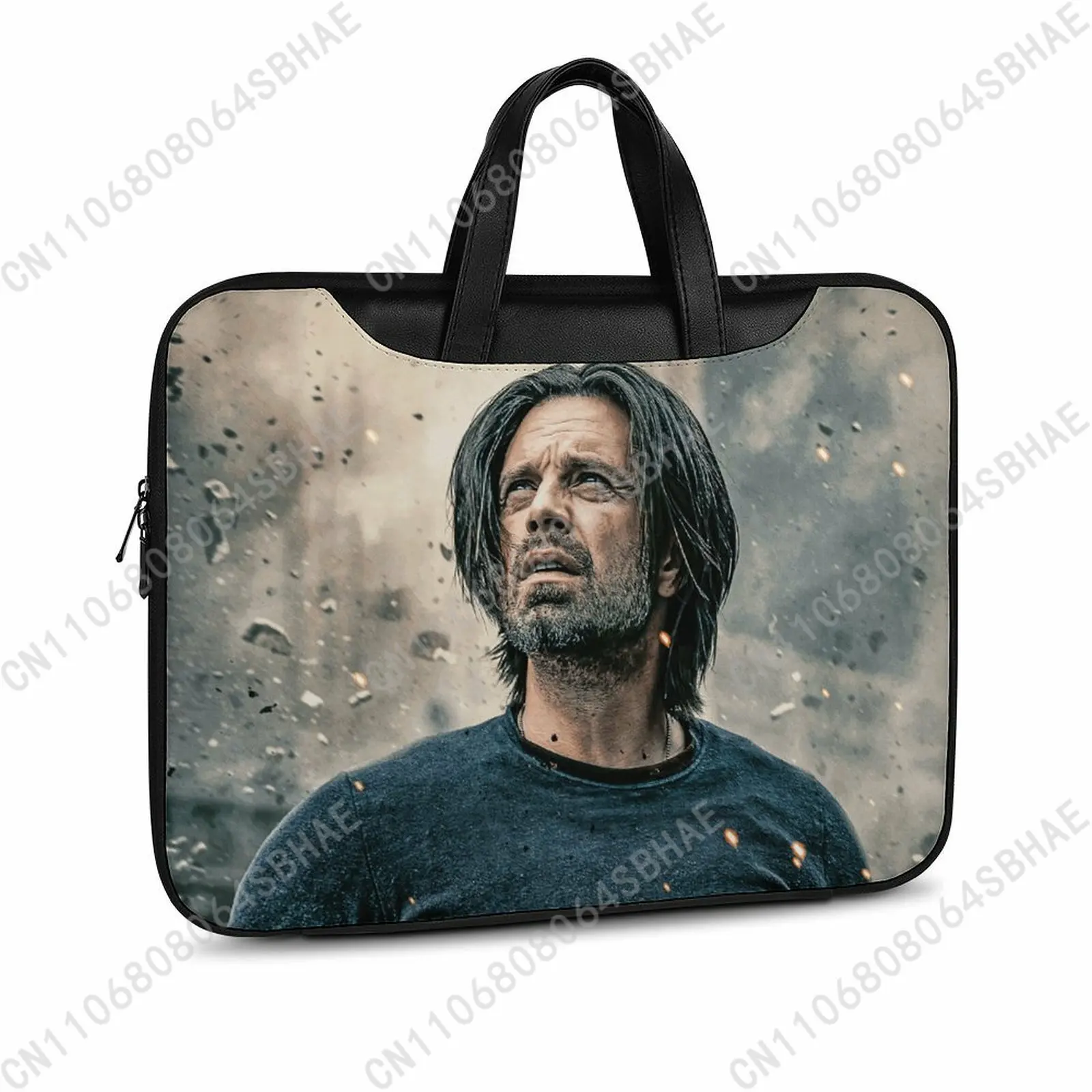 

Marvel Bucky Barnes Custom Leather Briefcase Men Woman Laptop Bag Business Retro Genuine Leather Computer Cosplay