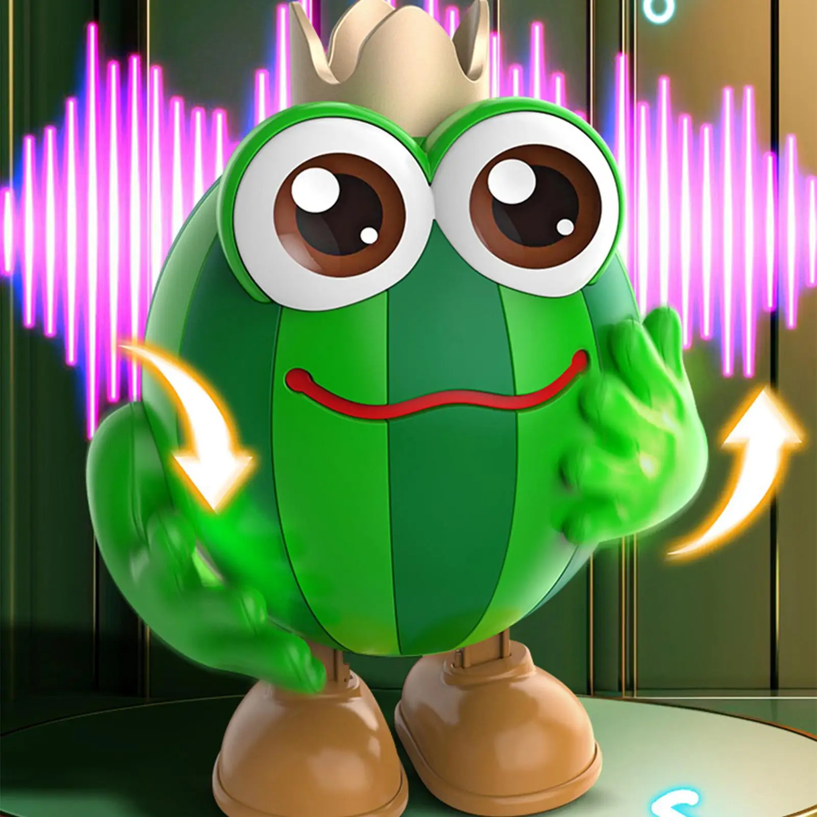 Dancing Robot Fruit Interactive Robot Interactive Toy With Lights And Sounds For Preschool Birthday Boys Girls Party Home School