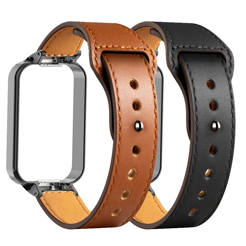 샤오미 미 밴드 8 액티브 가죽 시계 밴드, 미 밴드 8 액티브 스트랩 케이스, 보호대 팔찌 보호 커버