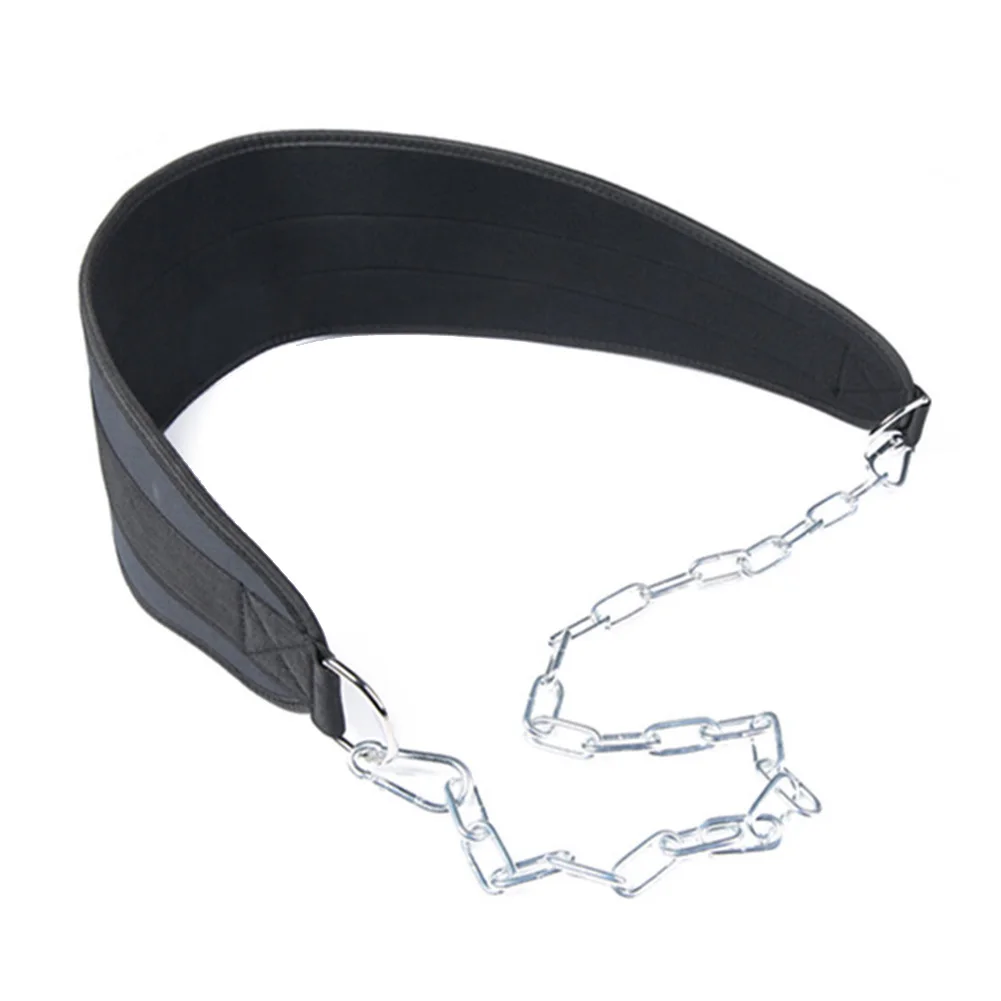 Gym Workouts Dip Belt Steel Chain About 90cm EVA Material Multiple Exercises Nylon Construction Suitable For Men