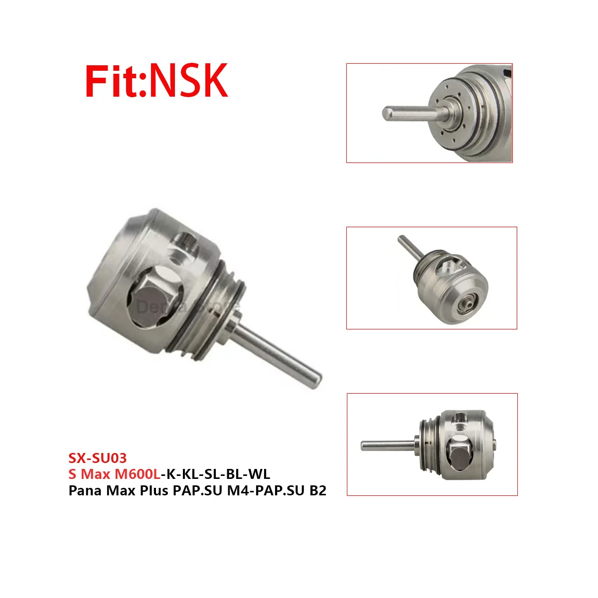 

Fit NSK S-Max Dental Turbine Rotor SX-SU03 Cartridge - Replacement for M600L/M600BL/M600KL/M600SL/M600WL High-Speed Handpiece