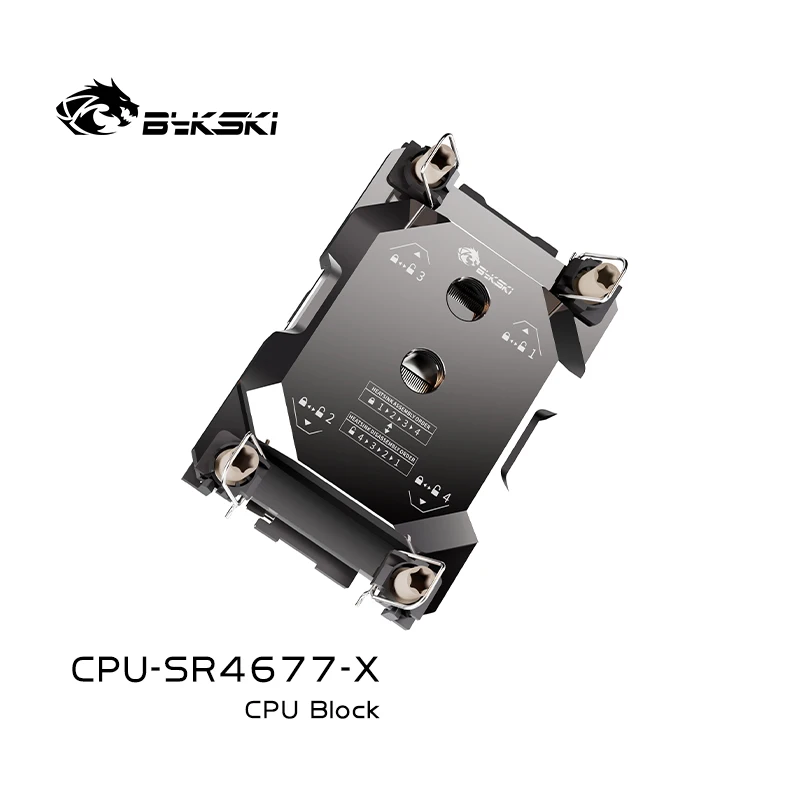 Bykski CPU Water Block Use for INTEL LGA4677 Server AI Cloud Computing Liquid Cooling All-Metal CPU-SR4677-X