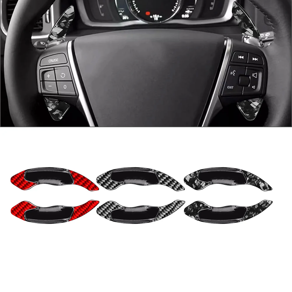 2Pcs Car Steering Wheel Shift Paddle Extension For Volvo V40 V60 S60 S80 XC60 XC70 XC90