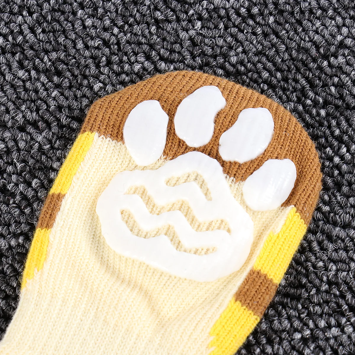 

4pcs Pet Anti-Slip Warm Cotton Knitted Socks For Small Dogs Winter Protection Birthday Gift Pet Socks