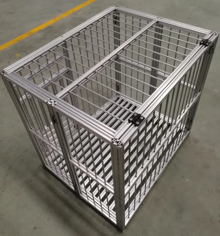 

Custom Aluminum Fenced Dog Kennel Dog Crate