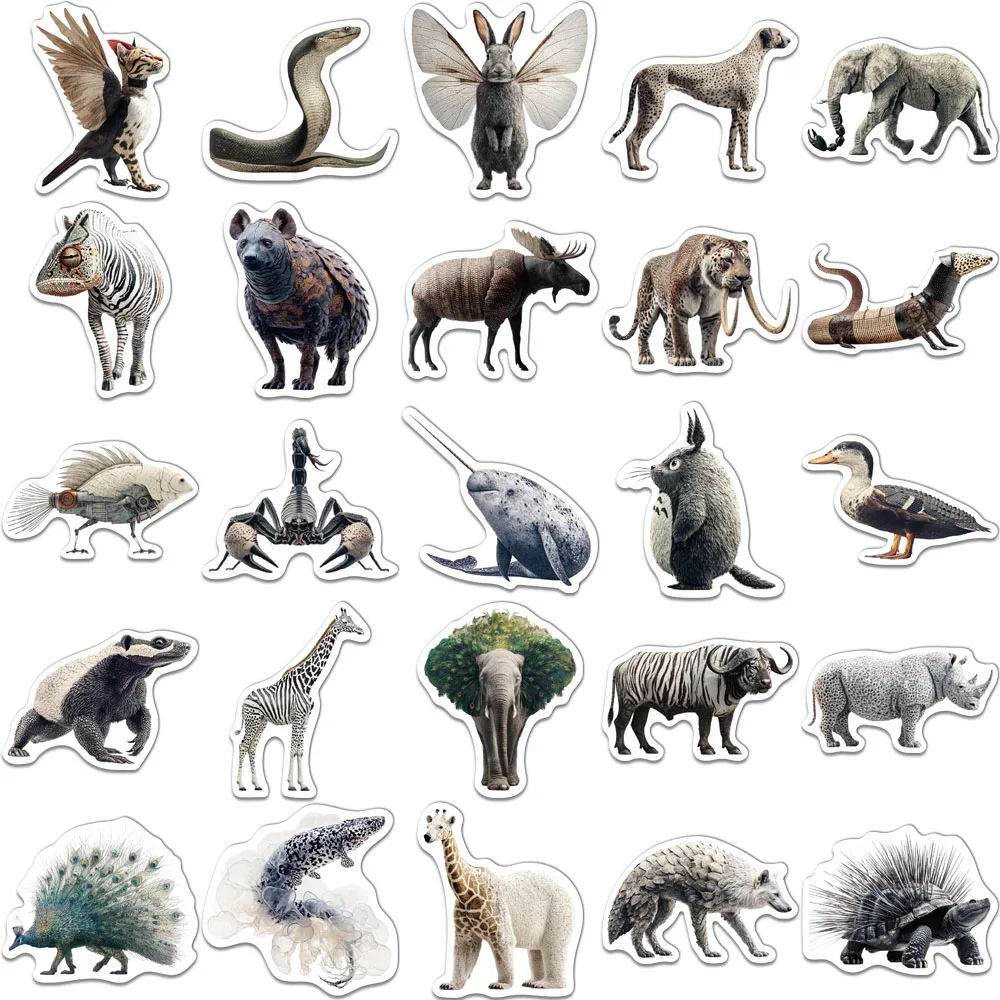 50 قطعة ملصقات زيبرا فانتوم الإبداعية العلامات مذكرات القرطاسية الثلاجة جراب هاتف ملصقات شخصية جمالية