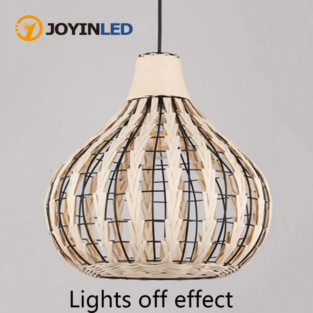 

Vintage Bamboo Chandeliers Creative Restaurant Pendant Lamps E27 Hanging Lights Ceiling Lighting Fixtures Villa Bedroom Corridor