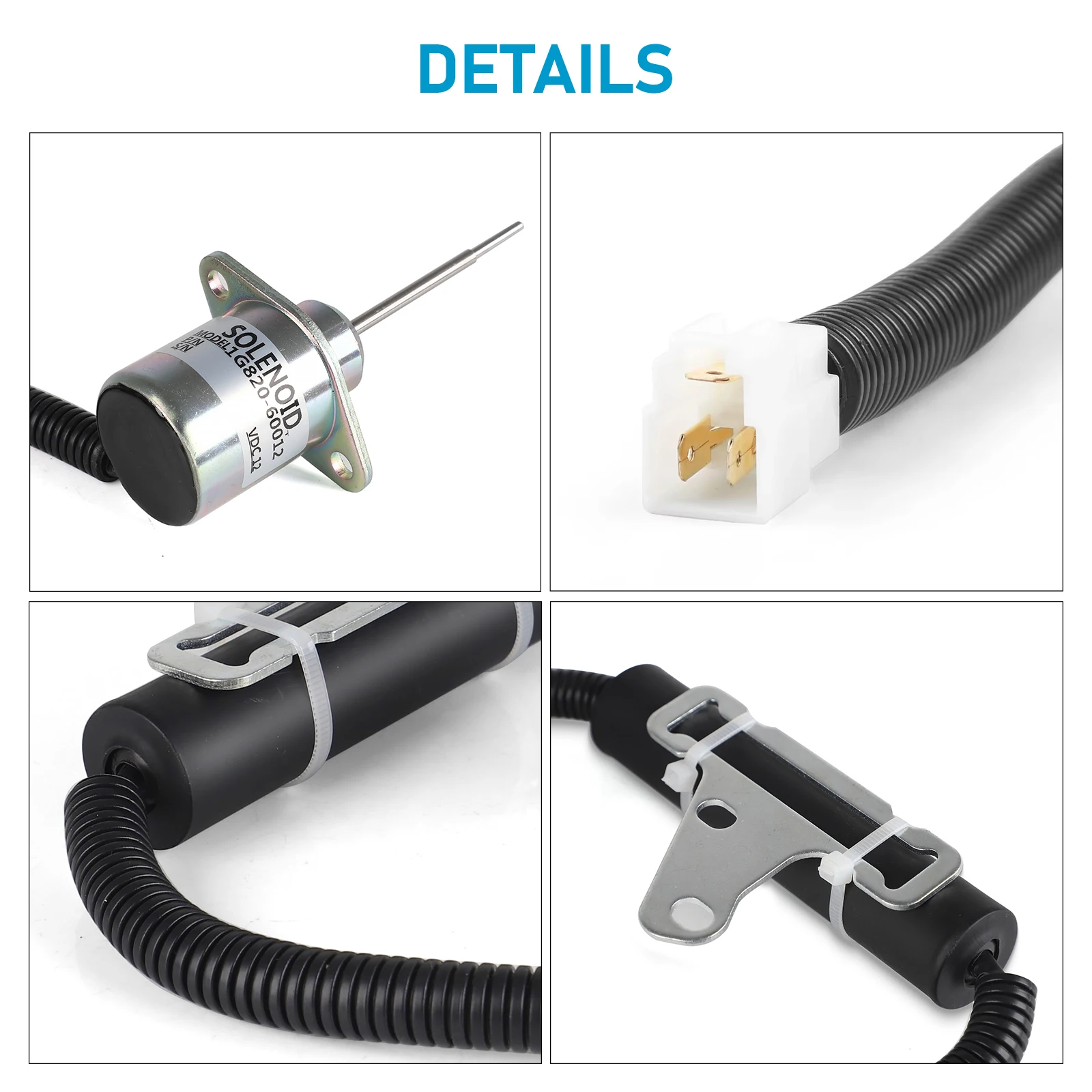 Detalhe 4 de Válvula solenoide 12V Gás e combustível