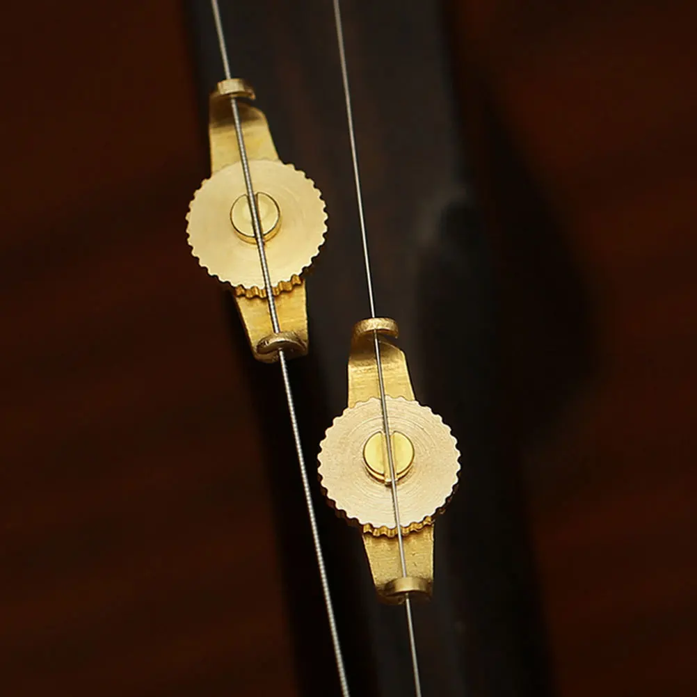 

12 Pcs Fine Erhu Accessories Tuners Copper Accessories String Instrument Tools Durable Professional Erhu Parts Adjusters