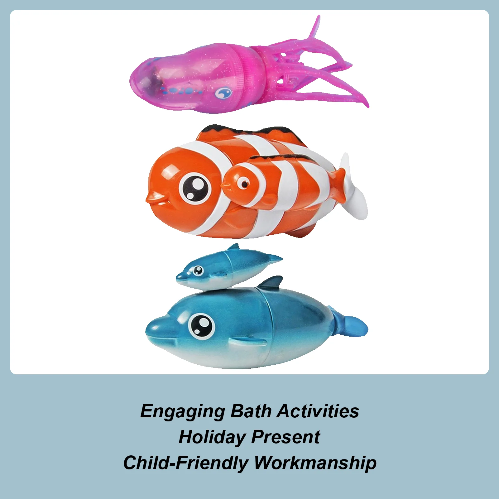 

Toddler Tub Toys Child Automatic Bathing Floating Dolphin Toys Early Learning Game Interactive Bathtub Water Game For Preschool