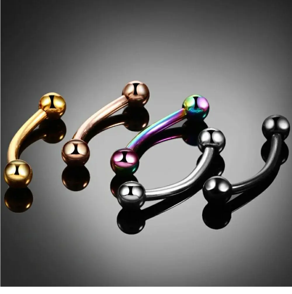 Piercing en Titane G23 pour Boucles d'Oreilles en Antarctique, Fil Externe en Fer à Cheval, Accessoires pour Labret, Base Jules, 10 Pièces