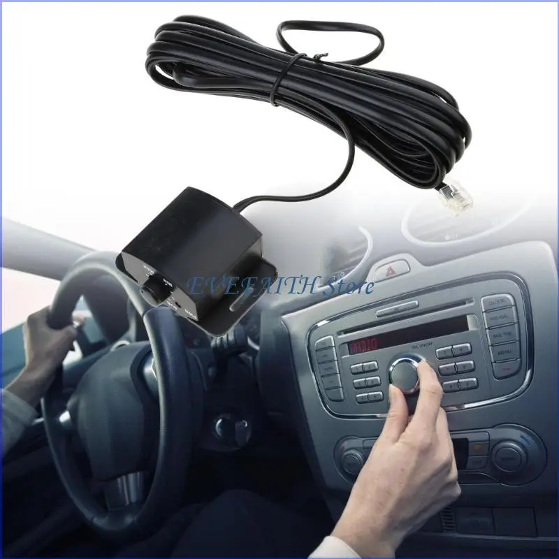 Car Stereo Bass Knob Easy Install Dashboard Volumes Adjuster Equalizer Remote Knob set for Amplifier & Subwoofer Control