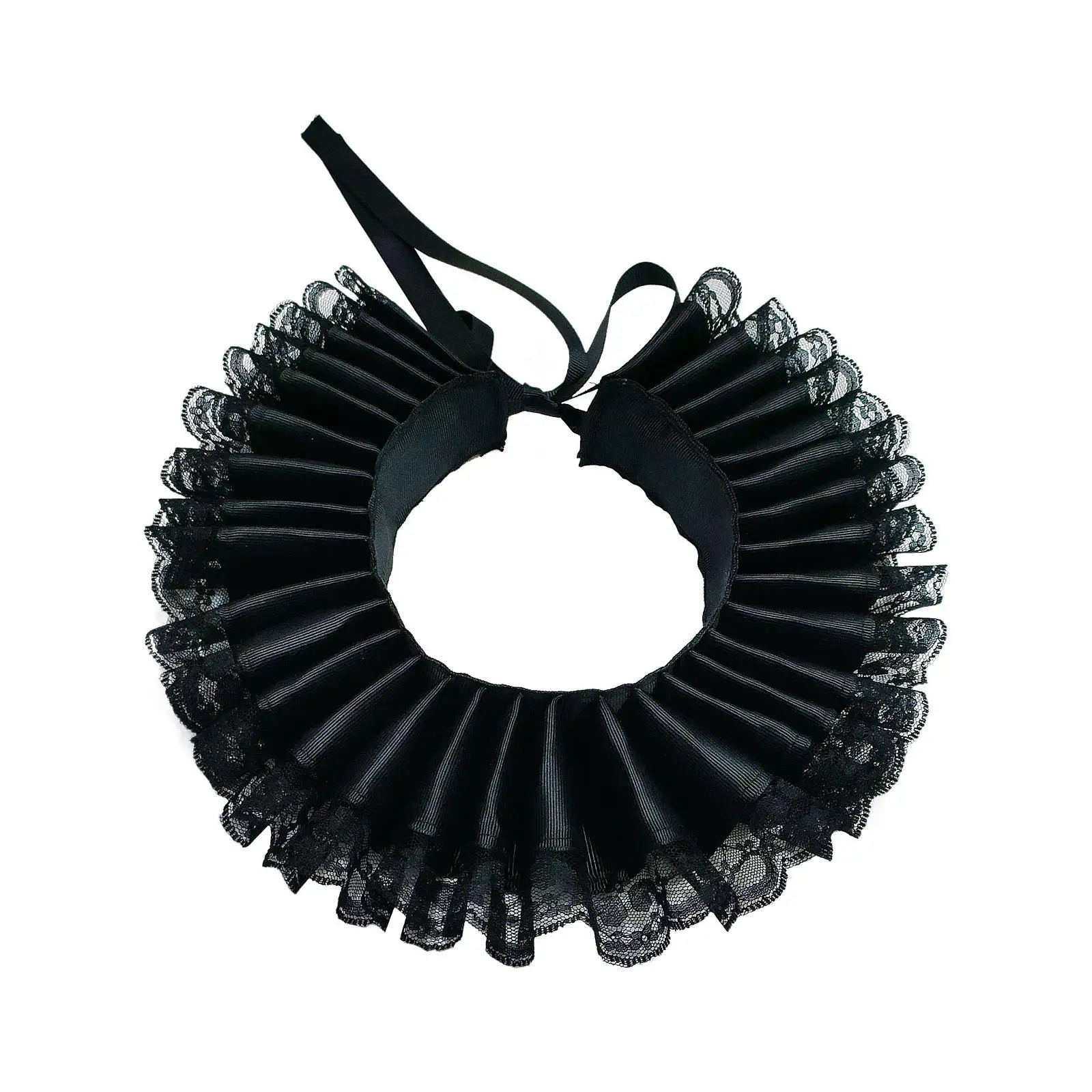 

Съемный воротник с рюшами на шее, кружевной воротник для сценического платья