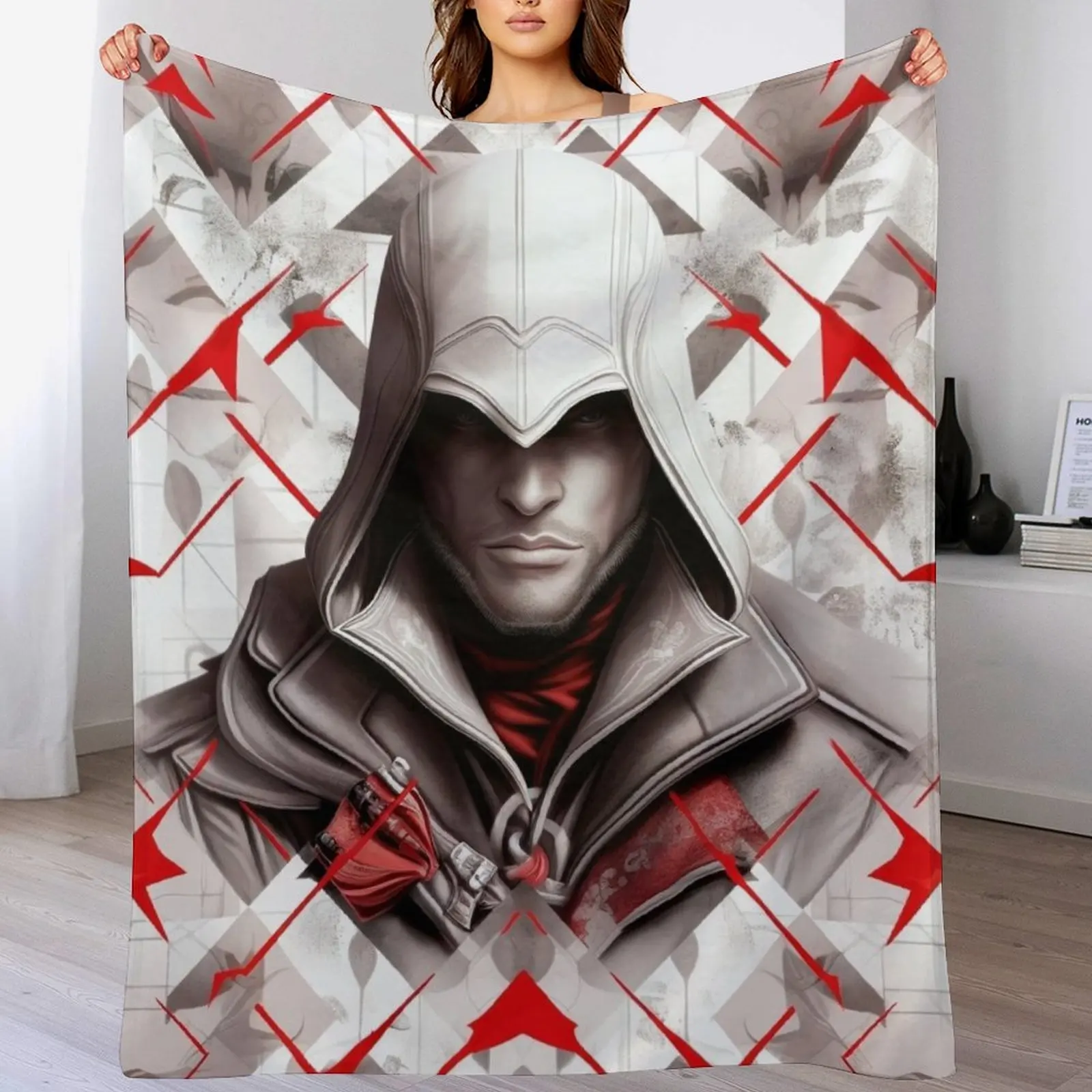 

The Master Assassin Throw Blanket Camping Soft Plaid Thins Comforter Blankets