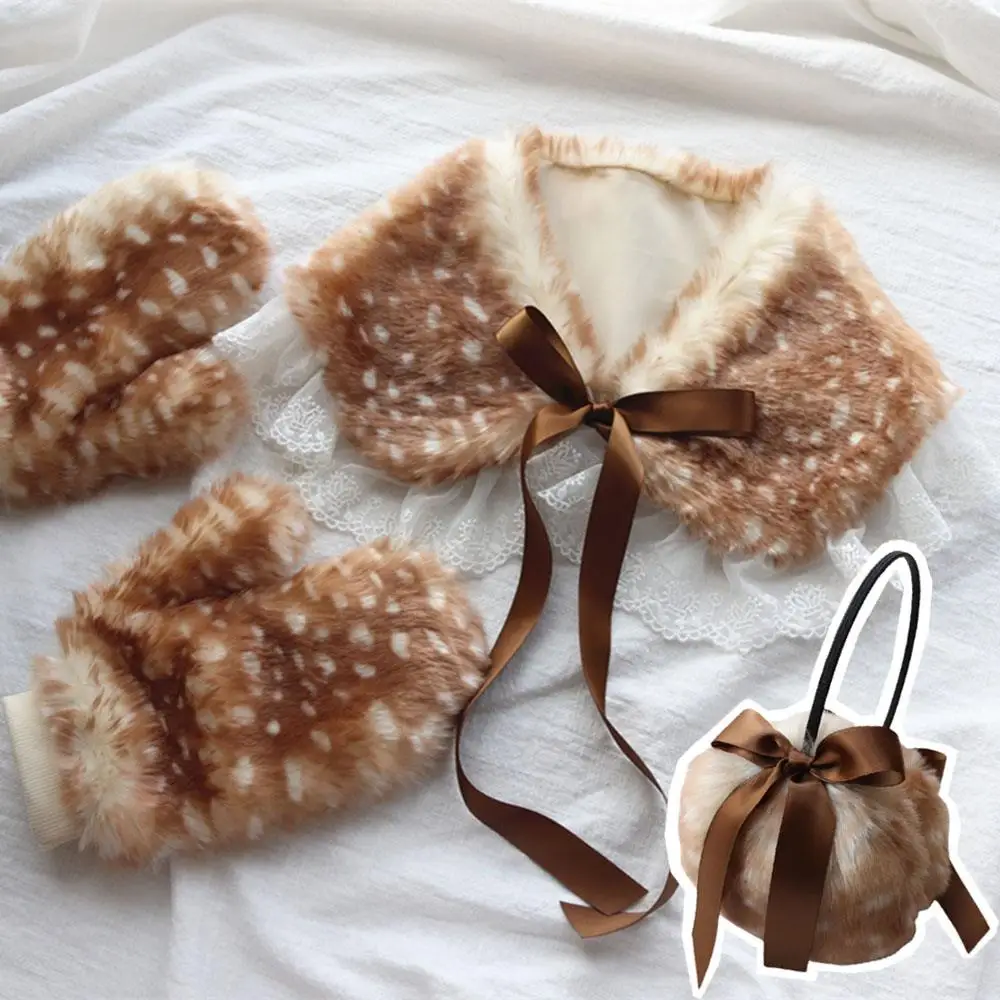 

Рождество Хэллоуин Y2K повязка на голову зимняя женская теплая плюшевая обруч для волос вечерние косплей милые девушки Лолита уличная морозостойкая повязка на голову