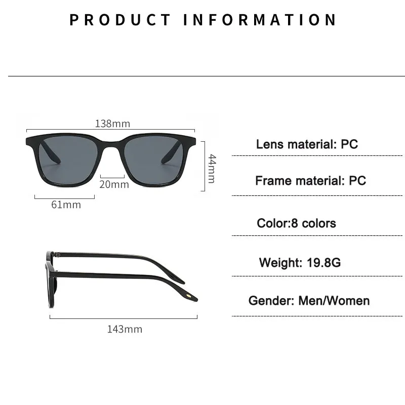 Summer Square Sunglasses Women Men Fashion Vintage Brand Gradient Sun Glasses Punk Driving Eyewear Oculos De Sol