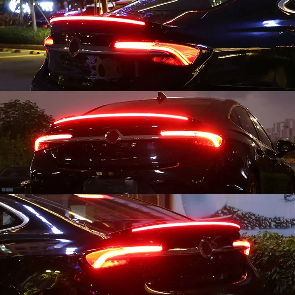 Dynamic LED Spoiler Universal Rear Trunk Spoiler Roof Wing Turn Signal Light For Bmw/Audi/Peugeot/Tesla/VW/Mazda/Passat Body Kit