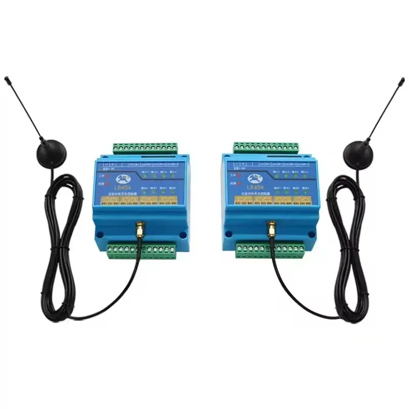 Industrial Wireless Transmission Switch 4 Two-way Remote Io Controller Remote Control Receiving and Transmitting Module