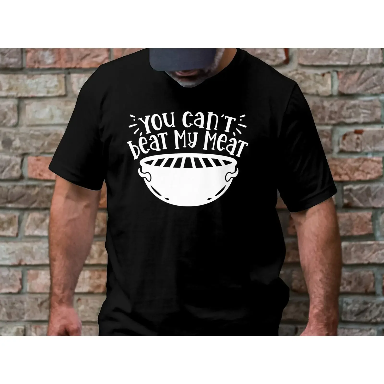 You Can't Beat My Meat Funny T Shirt Dad BBQ Grilling Smoker Father's Day Barbecue Chef Grill Master  vintage Washed streetwear