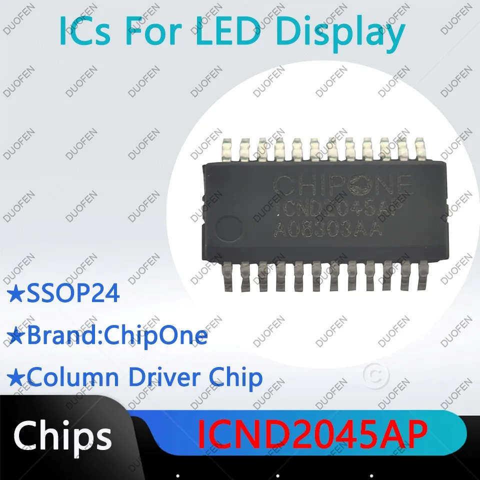 ICND2153AP，ICND2153S，ICND2163AP，ICND2045AP，ICND2055CP，ICND2065AP，ICND2065BP，ICND3065AP,Column driver chip for LED display