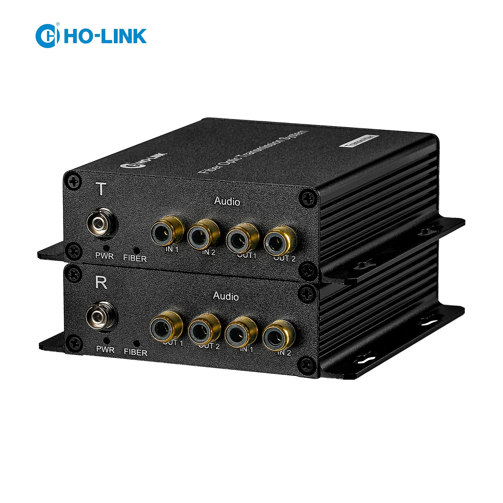 

2 Channel Bidirectional RCA Audio To Fiber Transmitter Receiver Kit Extender Up To 20km RCA Over Fiber Optical Converter