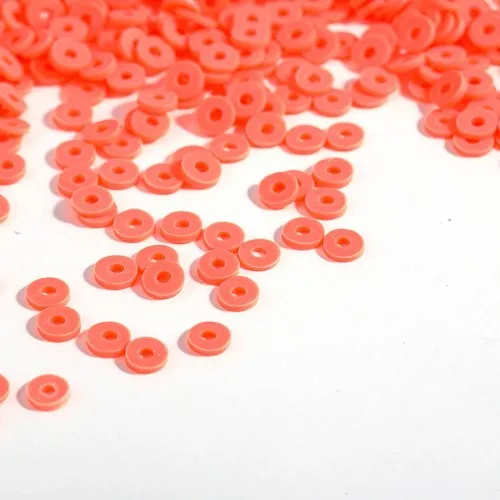 300 Stück 6mm Flache Runde Polymer Clay Perlen Handgefertigte Scheiben Lose Abstandsperlen für Schmuckherstellung DIY Armband Halskette Heishi Perlen – Detail 14