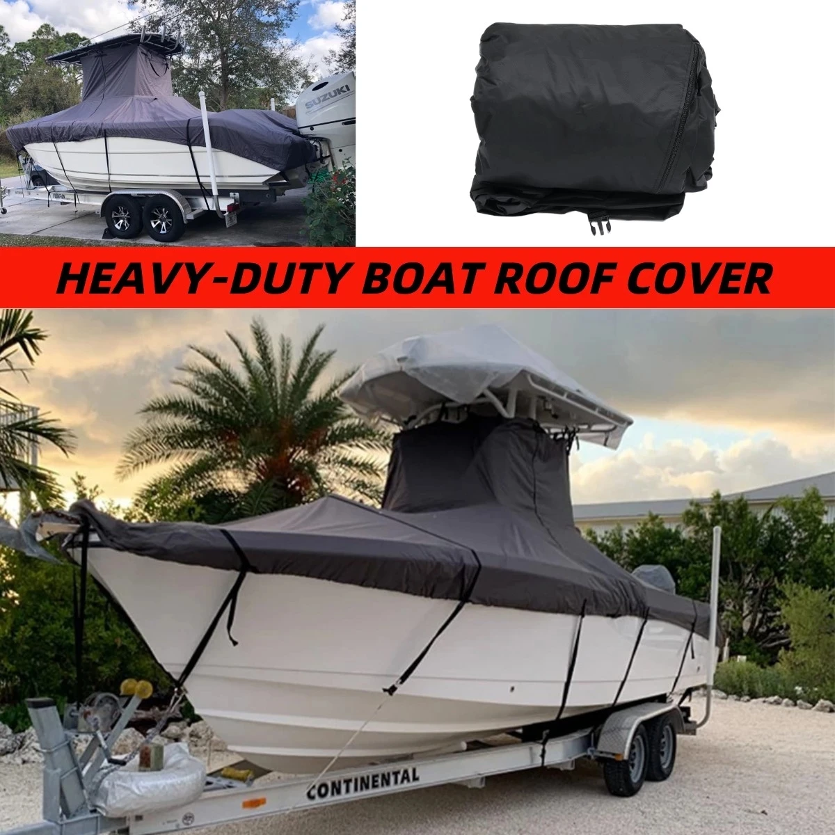 Oxford 210D Yacht Boat Cover Heavy Duty Waterproof Outdoor Protection Fabric Anti-smashing Durable and Tear Proof Cover