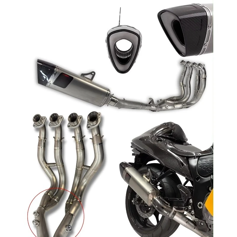 Motorcycle Exhaust Full System Modify for  GSXR-1000  2017-2026 Racing Escape Kit Front Pipe Muffler