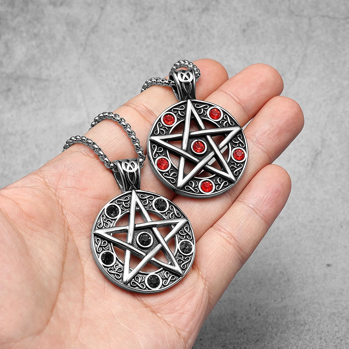 Judaism Seal of Solomon Stainless Steel Men Necklaces Pendant Chain Punk For Women Fashion Jewelry Gifts Wholesale Dropshiping