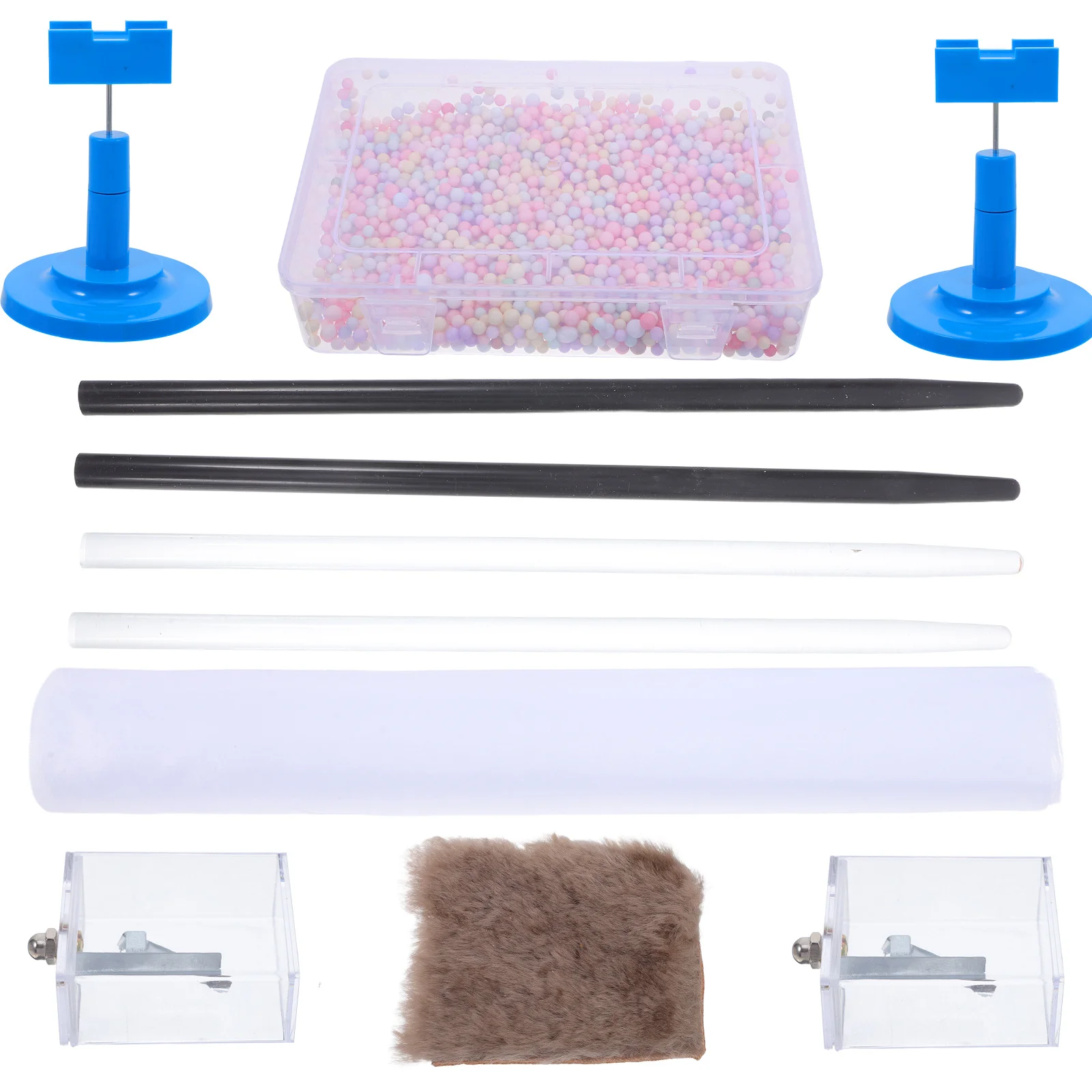 

Static Electricity Science Kit Durable Glass Silk Rods Electrostatic Experiment Physics Lab Classroom Teaching Tool Friction