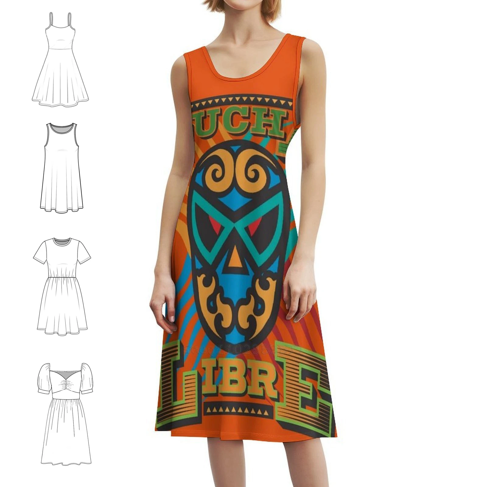 

Lucha Libre платье в корейском стиле для женщин элегантное повседневное платье для вечеринки или повседневной носки Lucha Libre Lucha Libre борьба женское