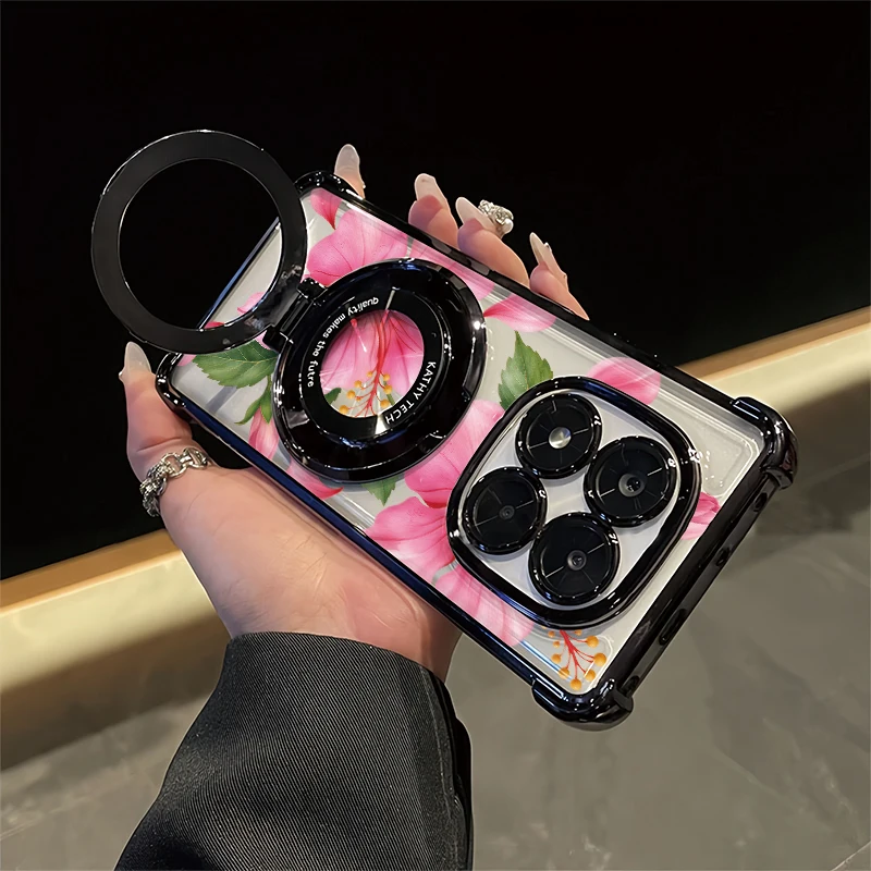 Fashion Popular Flowers Phone Case For Oneplus Nord CE2 6 Lite Transparent Soft Four Corners Anti Drop Protective Cover carcasas