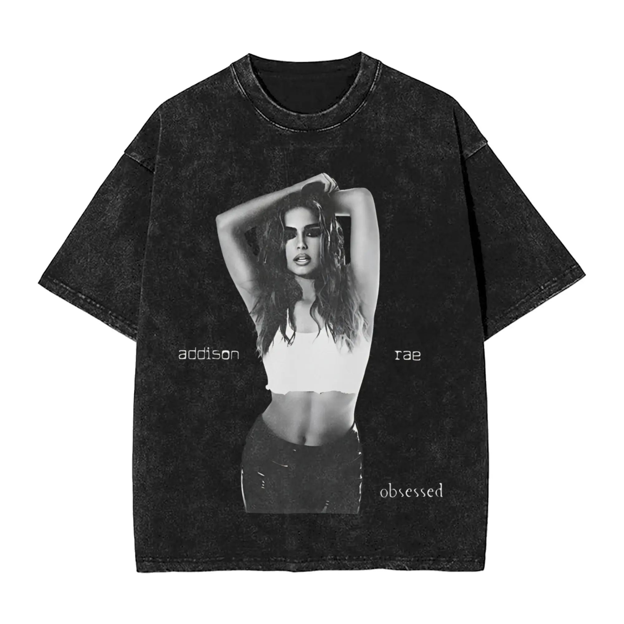 الصيف أديسون راي جولة أديسون 2025 غسلها تي شيرت اكسسوارات Harajuku تي شيرت الرجال النساء المحملة #1