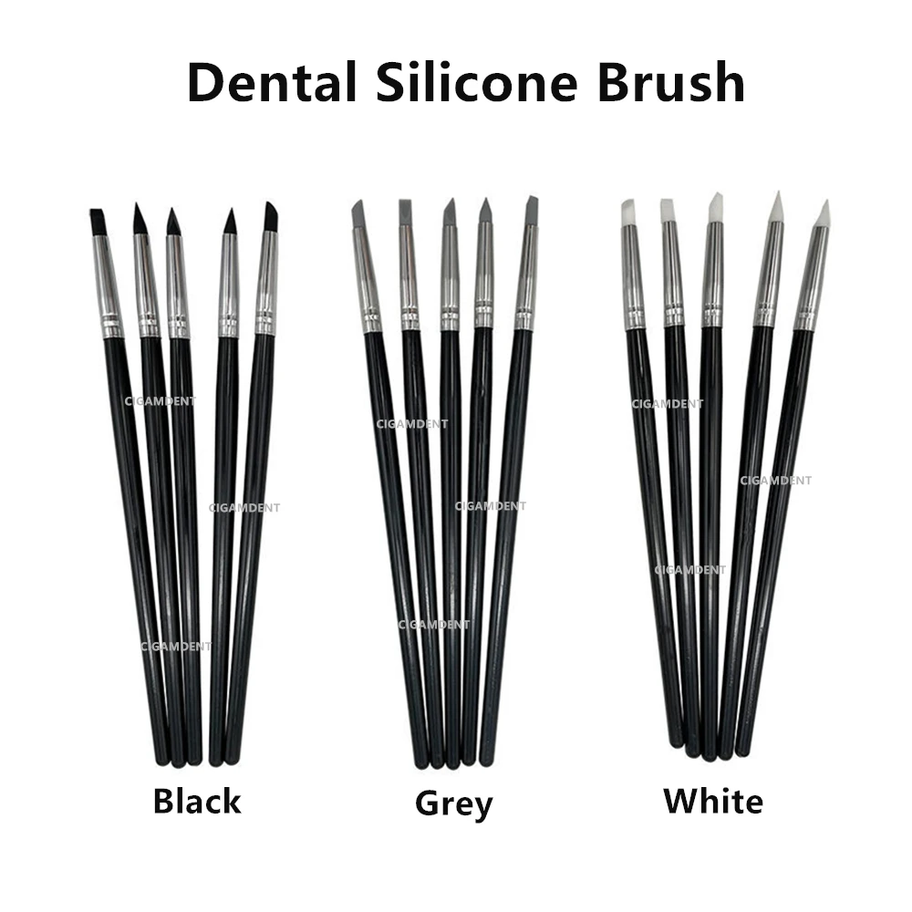 

20Sets Dental Instruments Composite Resin Adhesive Cement Brush Silicone Brush Porcelain Brush Pen Tooth Shaping Tools